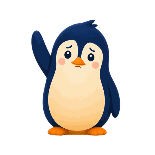 Nylo, a small navy penguin